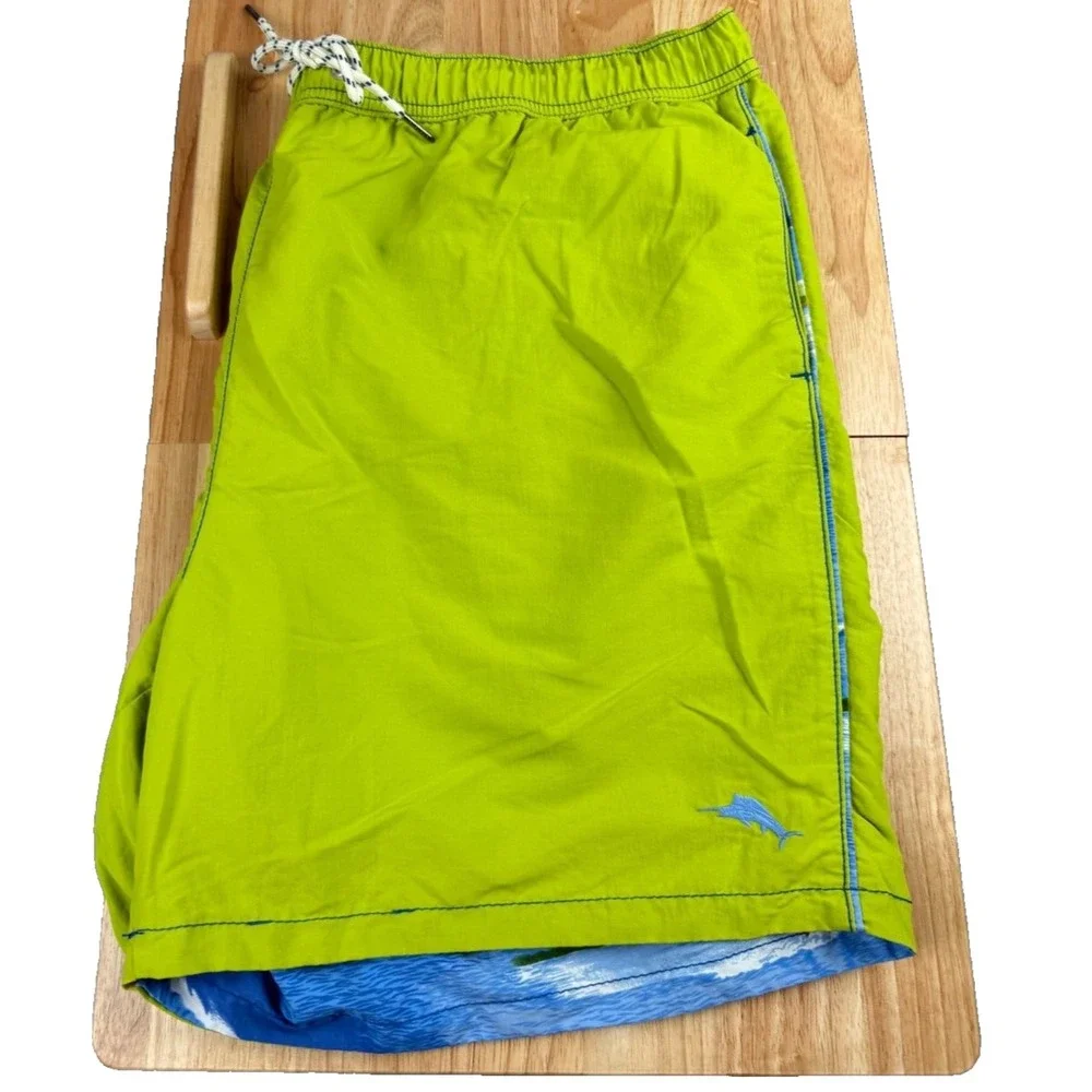 Tommy‎ Bahama Mens Reversible Swim Trunks Tropical  XXL 40x6